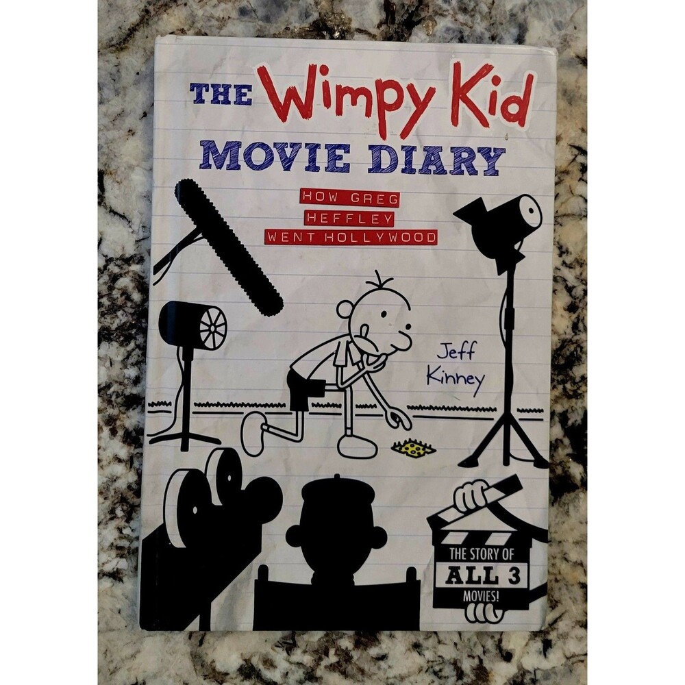DIARY OF A WIMPY KID: MOVIE DIARY BY JEFF KINNEY, HARDCOVER BOOK! GET EM QUICK!